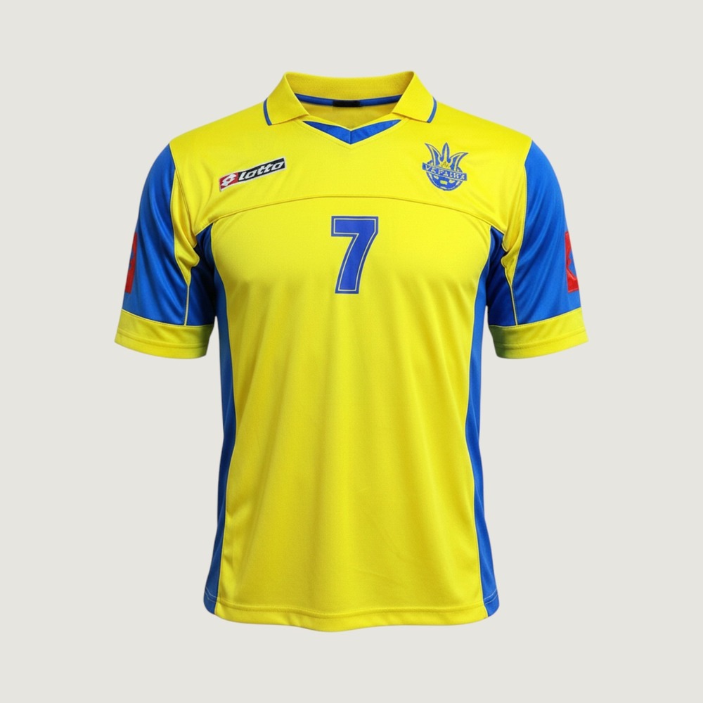Vintage Lotto Ukraine Shevchenko 7 Football Jersey XXXL National Team